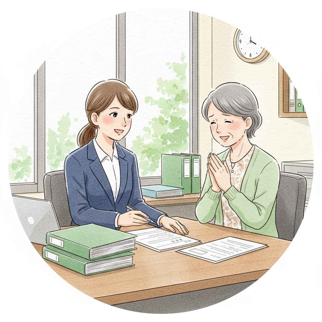 相談中のイラスト