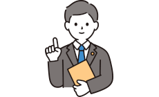 男性の専門家のイラスト