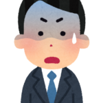 青ざめた男性のイラスト
