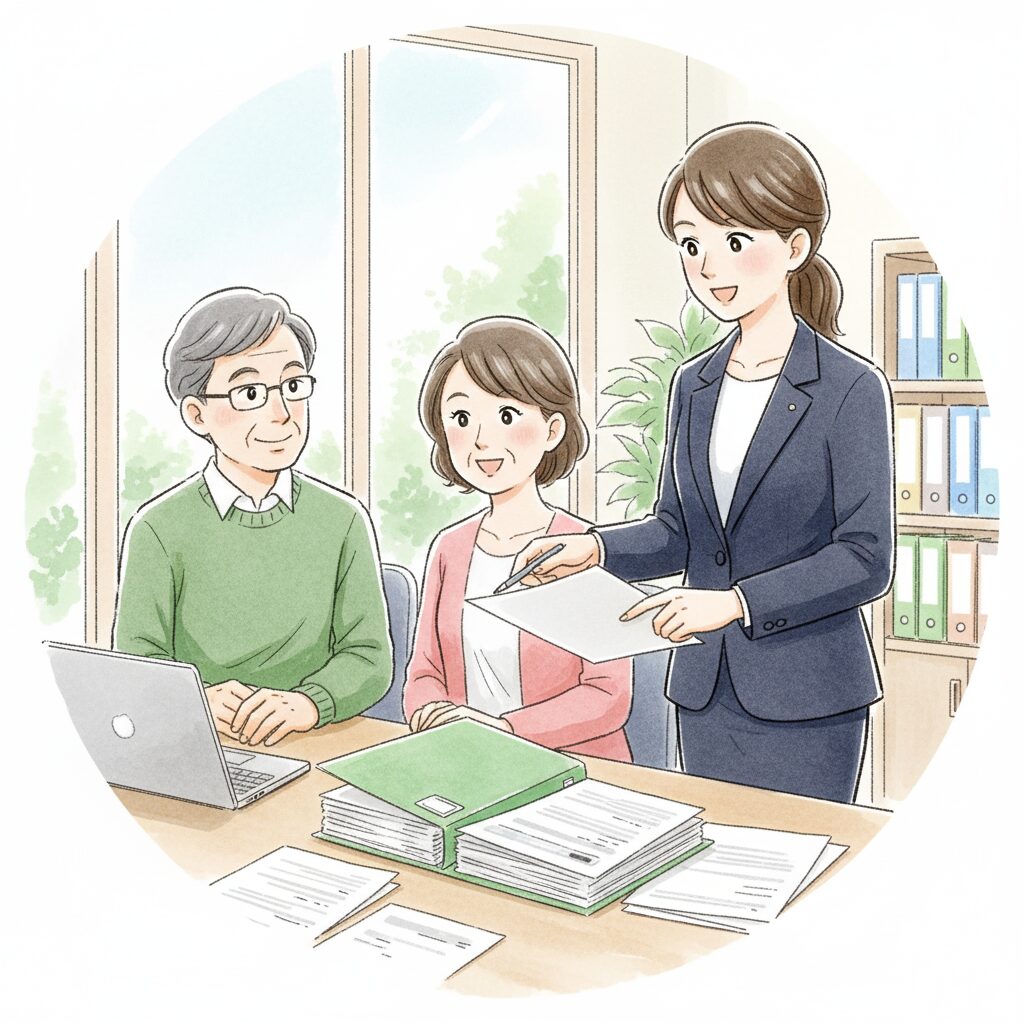 相談中のイラスト