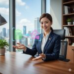 解説する女性の画像