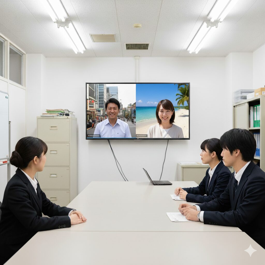 リモート会議の画像