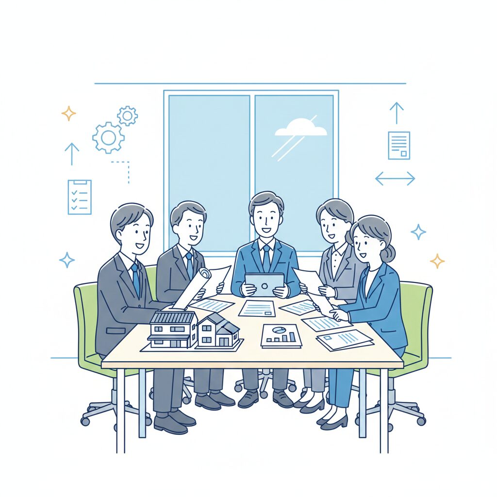 会議中のイラスト