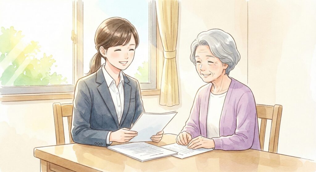 相談中のイラスト