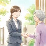 出張訪問のイラスト