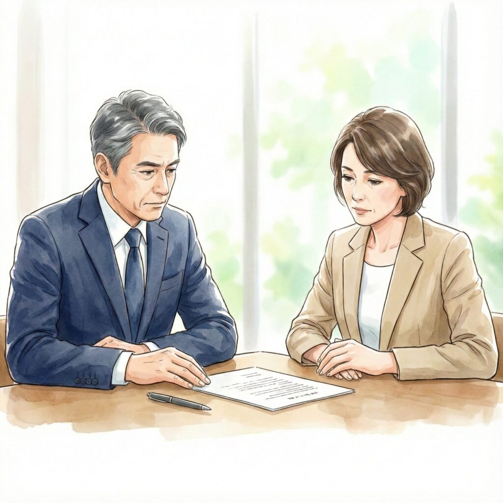 相談中のイラスト